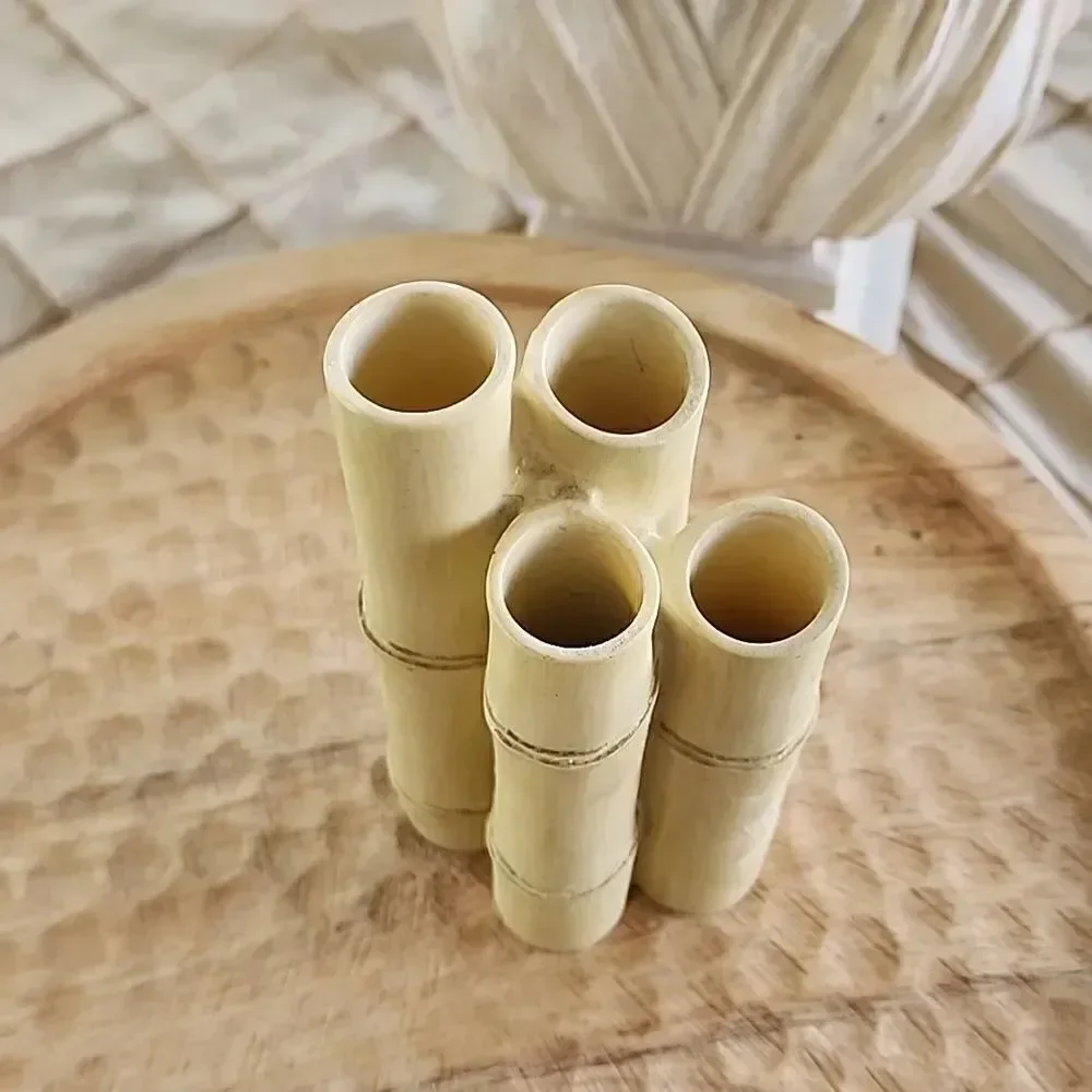 Hand Painted Faux Bamboo Vase